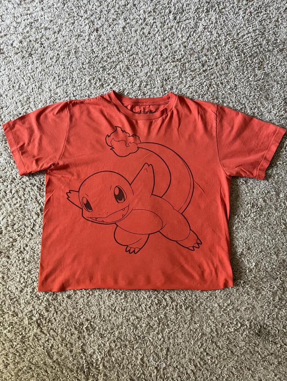 WeLoveFine Pokémon Charmander Crop Graphic T-Shirt